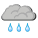 Kraftig regn, Flau vind, 7 @ 2018-06-23T15:00:00 Kraftig regn